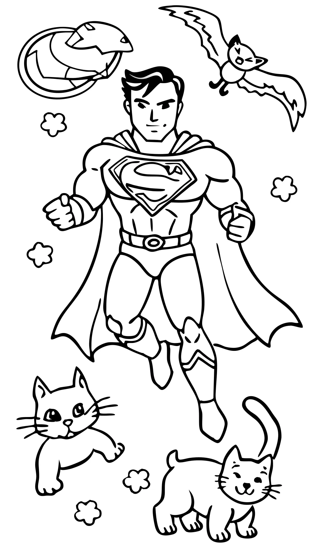 superman printable coloring pages